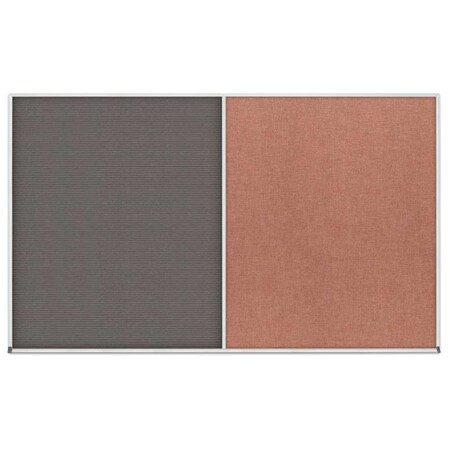 United Visual Products Enclosed Corkboard, 1 Door, 24"x36", 4" Fra UV3401-BLACK-APRICOT